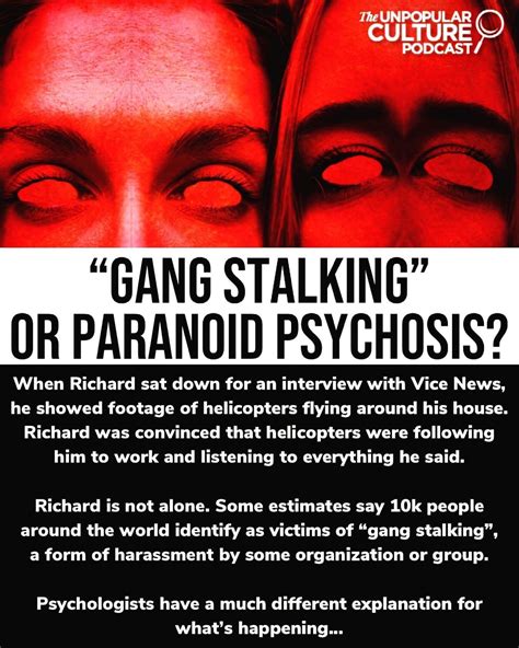 gangstalkers|is gangstalking a mental illness.